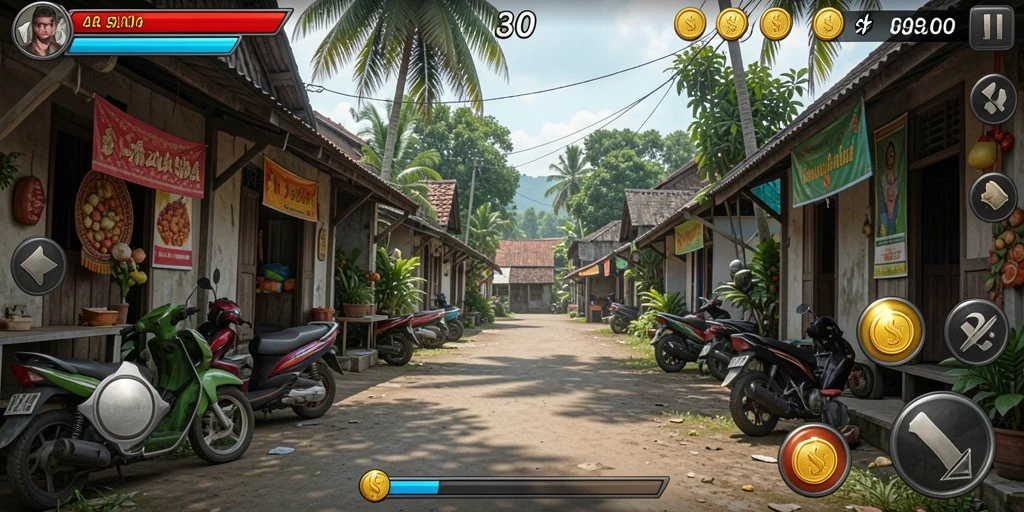 at777 - Screenshot menunjukkan momen seru saat pertarungan.