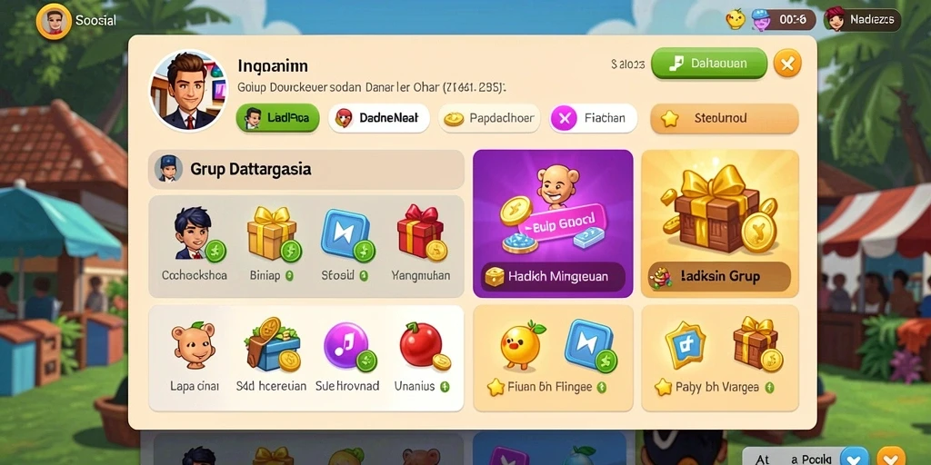 rpvip3 - Tangkapan layar memperlihatkan interaksi antar pemain dalam misi.