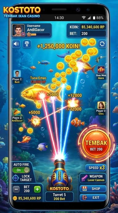 Layar utama kostoto — antarmuka bersih setelah instalasi